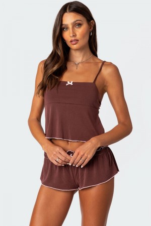 Edikted Alice Tank Top Black | USA WD652925M4