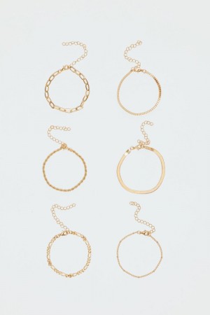 Edikted Assorted Pack Bracelets Gold | USA SO912941A4