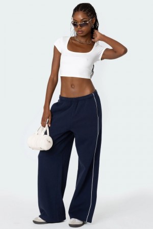 Edikted Autumn Sweatpants Gray Melange | USA PP318161S2
