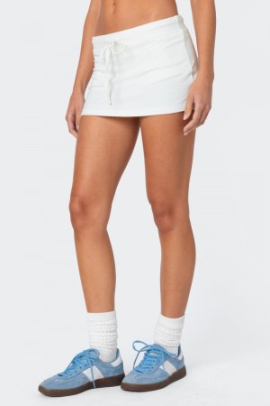 Edikted Bayside Slitted Micro Skorts Black | USA ZC084118P2