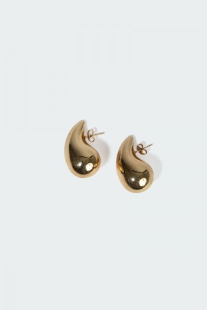 Edikted Chunky Droplet Stud Earrings Gold | USA RG004120G5