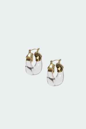 Edikted Clearly Hoop Earings Earrings Clear | USA YH919021P7