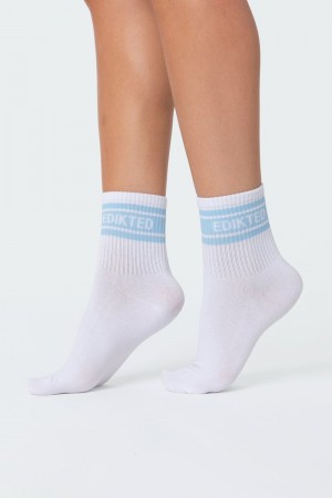 Edikted Edikted Socks White | USA CQ976547I6