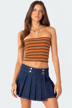 Edikted Fia Tube Crop Tops Mix | USA GZ813531U3