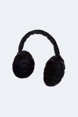 Edikted Fluffy Ear Muffs Fun Stuff Black | USA TM685128P1