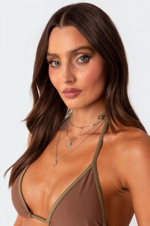 Edikted Galaxy Layered Necklaces Gold | USA ZP363416J2