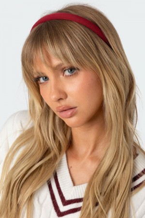 Edikted It Girl Headband Hair Accessories Red | USA HO639723T5