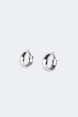 Edikted Lux Wide Hoop Earrings Gold | USA UV883938A0