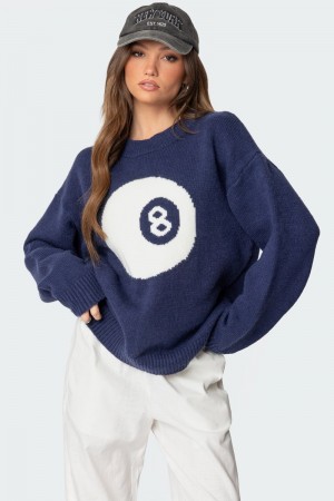 Edikted Magic 8 Oversized Chunky Knit Sweater Cream | USA GR263806E3