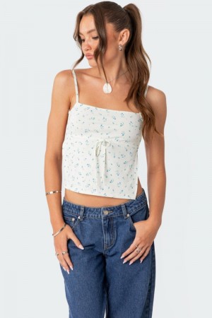 Edikted Marli Open Back Tank Crop Tops Mix | USA FS334423S8