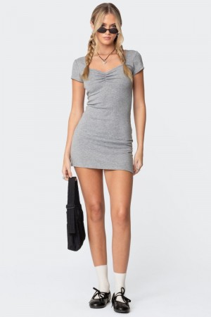 Edikted Natelie Mini Dress Black | USA CJ455745W9