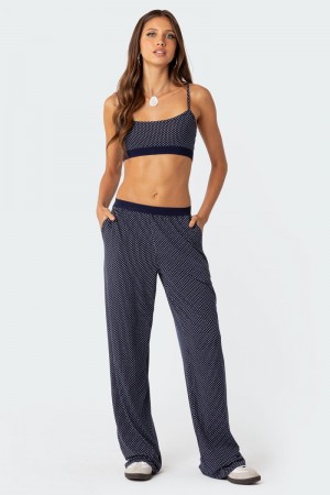 Edikted Zariah Slouchy Printed Pants Mix | USA DI320732F5