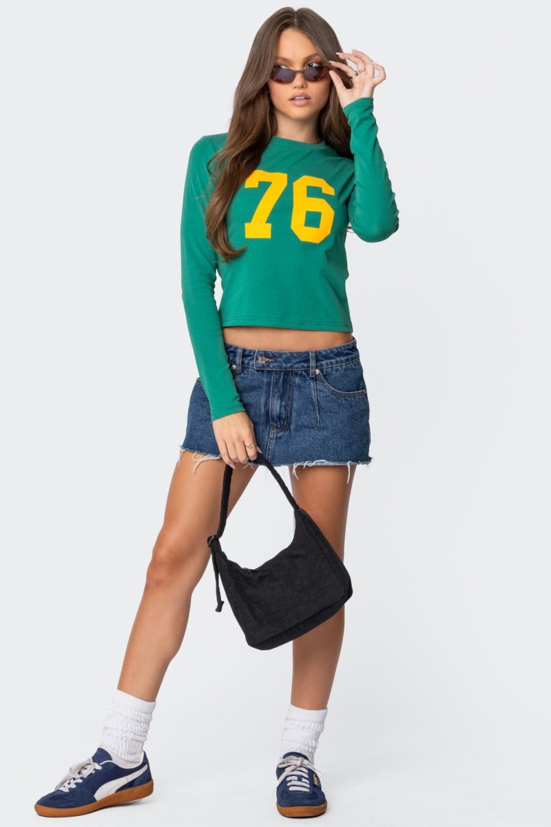 Edikted 76 Long Sleeve Tops Green | USA MI330323L8