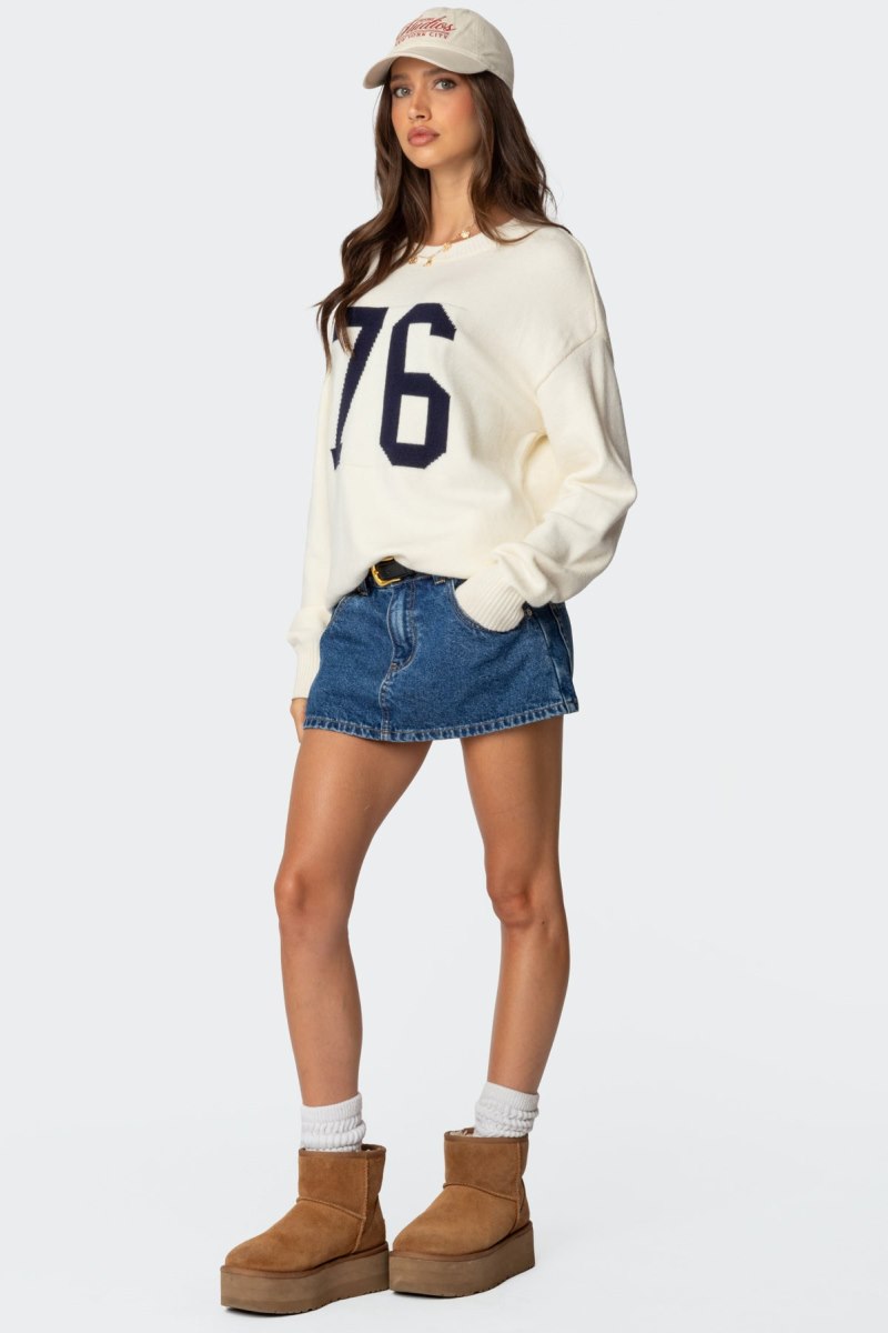 Edikted 76 Sweater Cream | USA BU454415N6