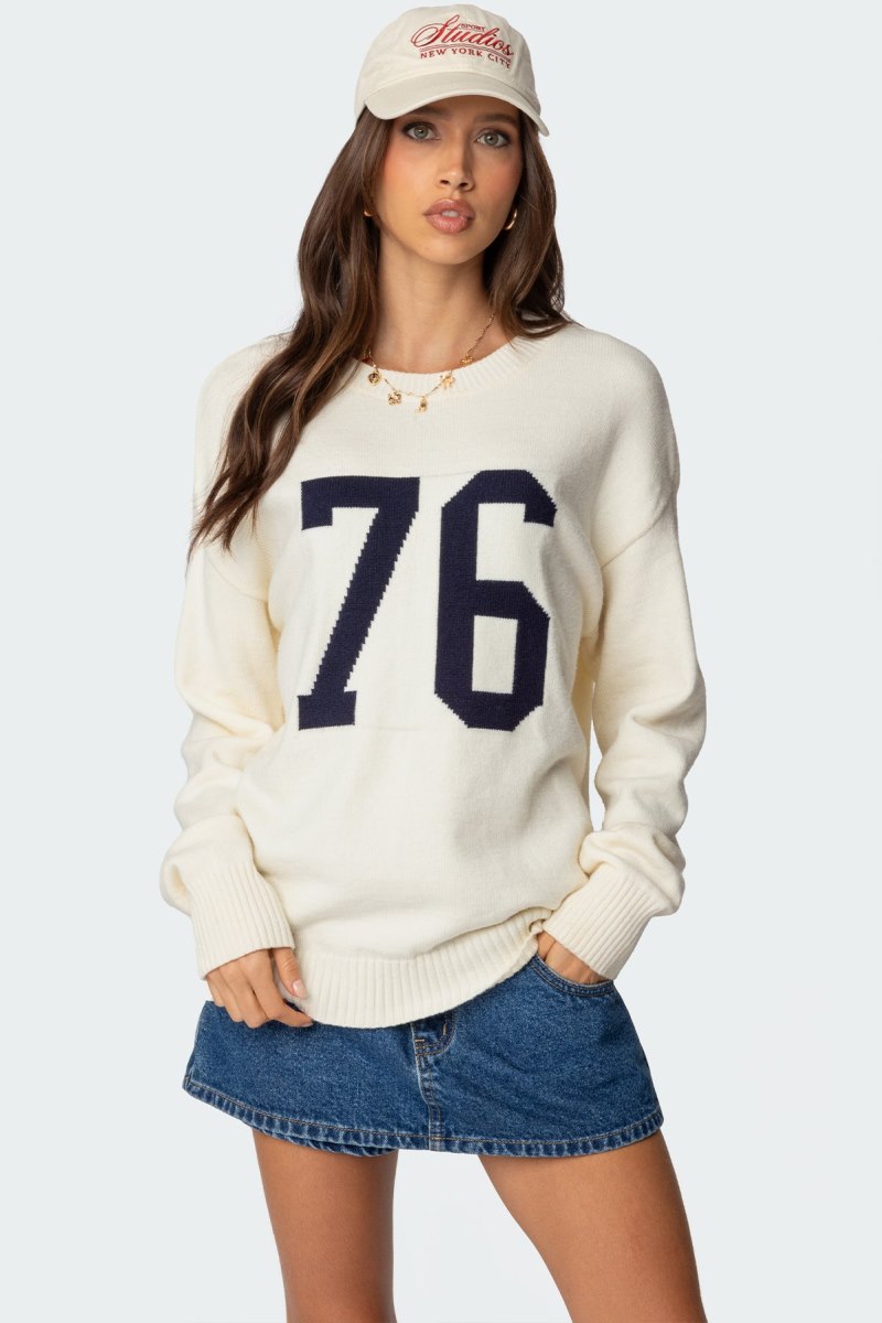 Edikted 76 Sweater Cream | USA BU454415N6