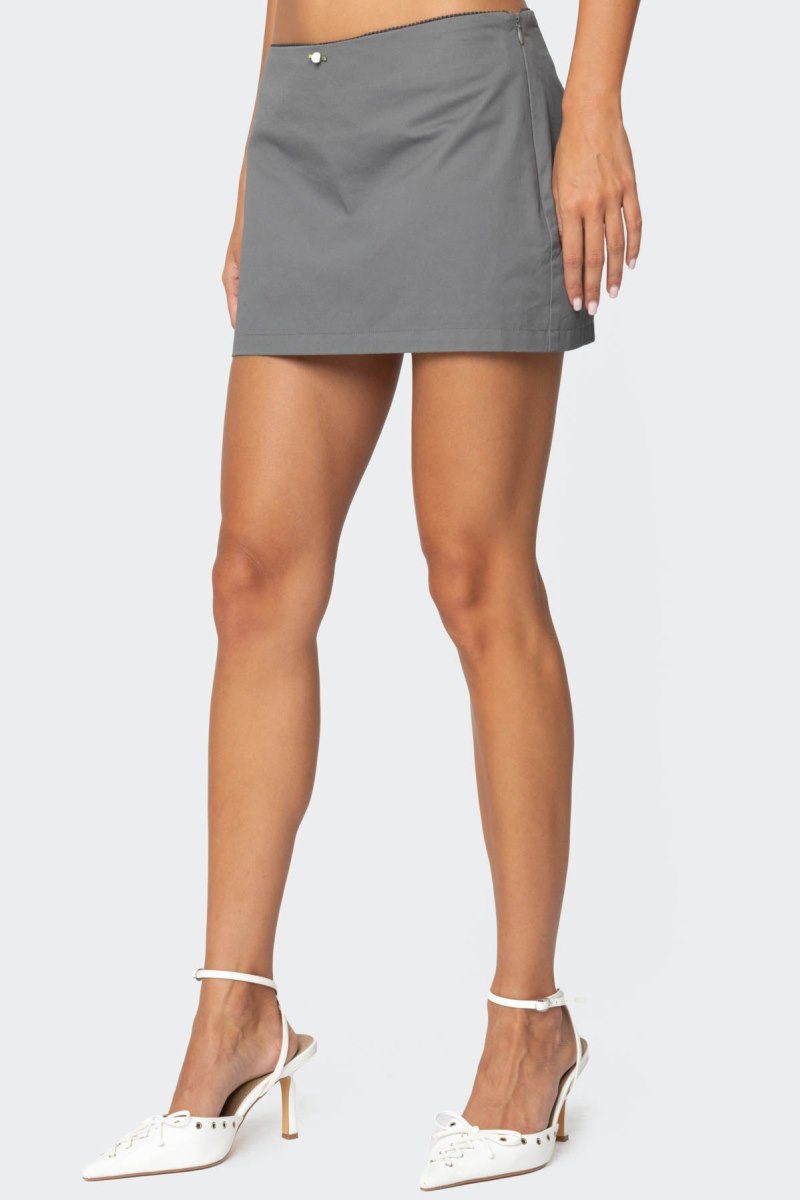 Edikted Adalyn Mini Skirts Dark Gray | USA LI224002H0