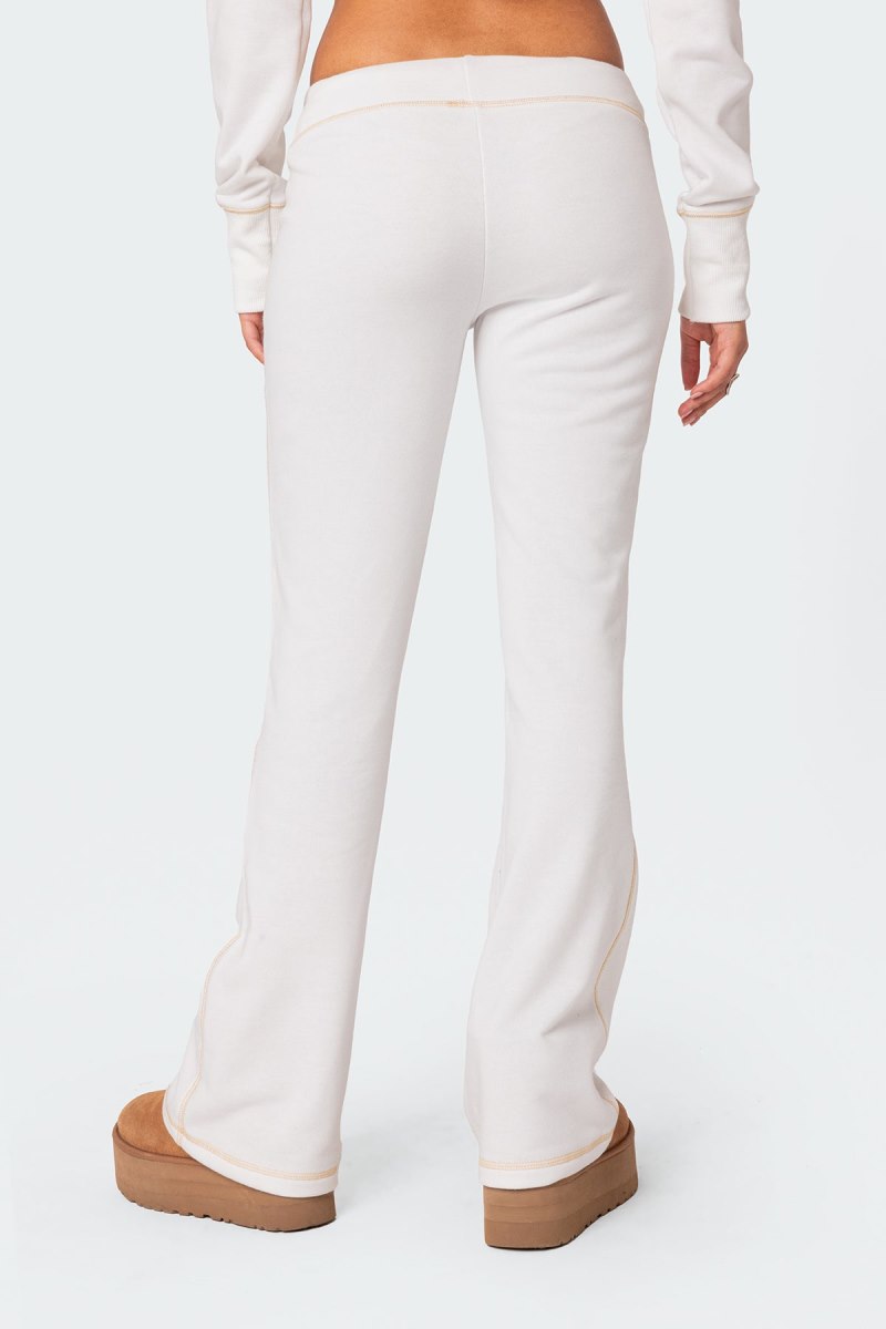 Edikted Alexia Low Rise Sweatpants Brown | USA GU612181M5