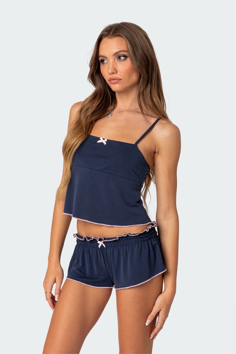 Edikted Alice Tank Top Black | USA AJ241594I8