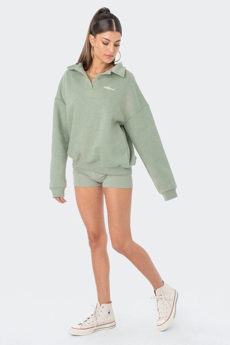 Edikted All You Need Shorts Green | USA AA893899P4