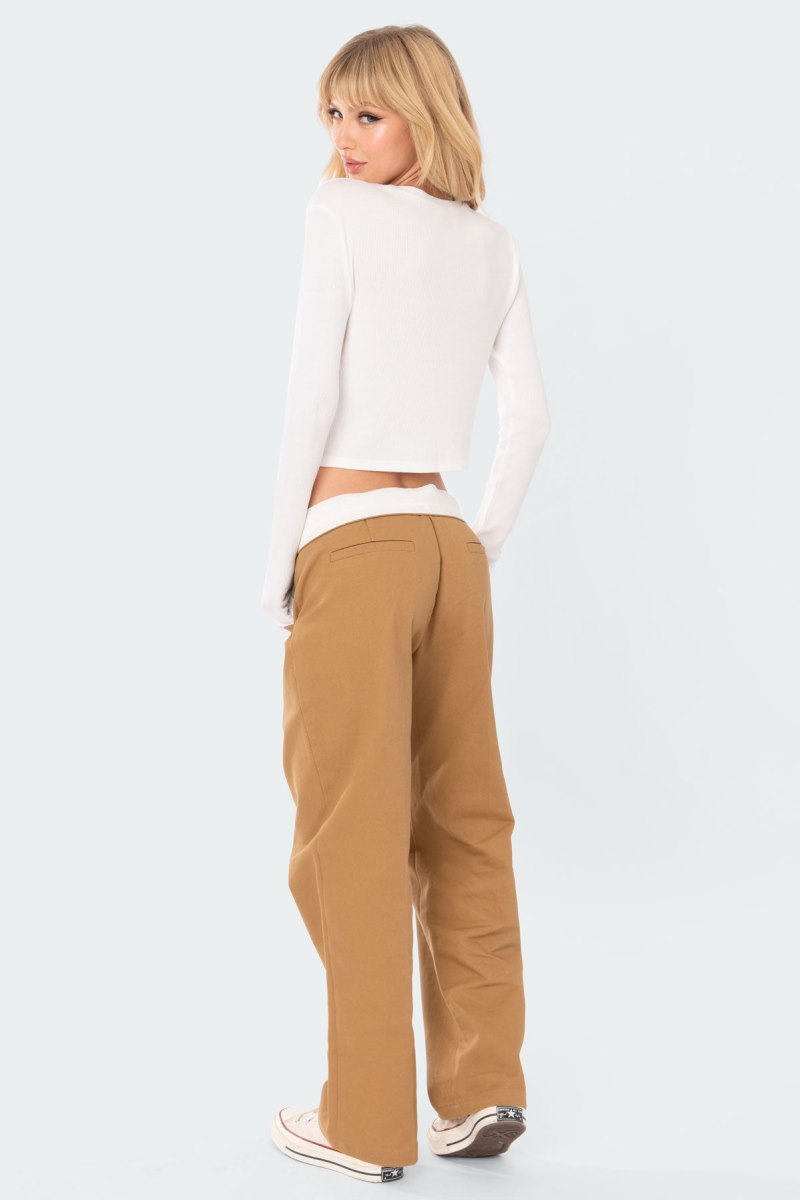 Edikted Athleisure Waffle Graphic Tops White | USA DJ745364E1