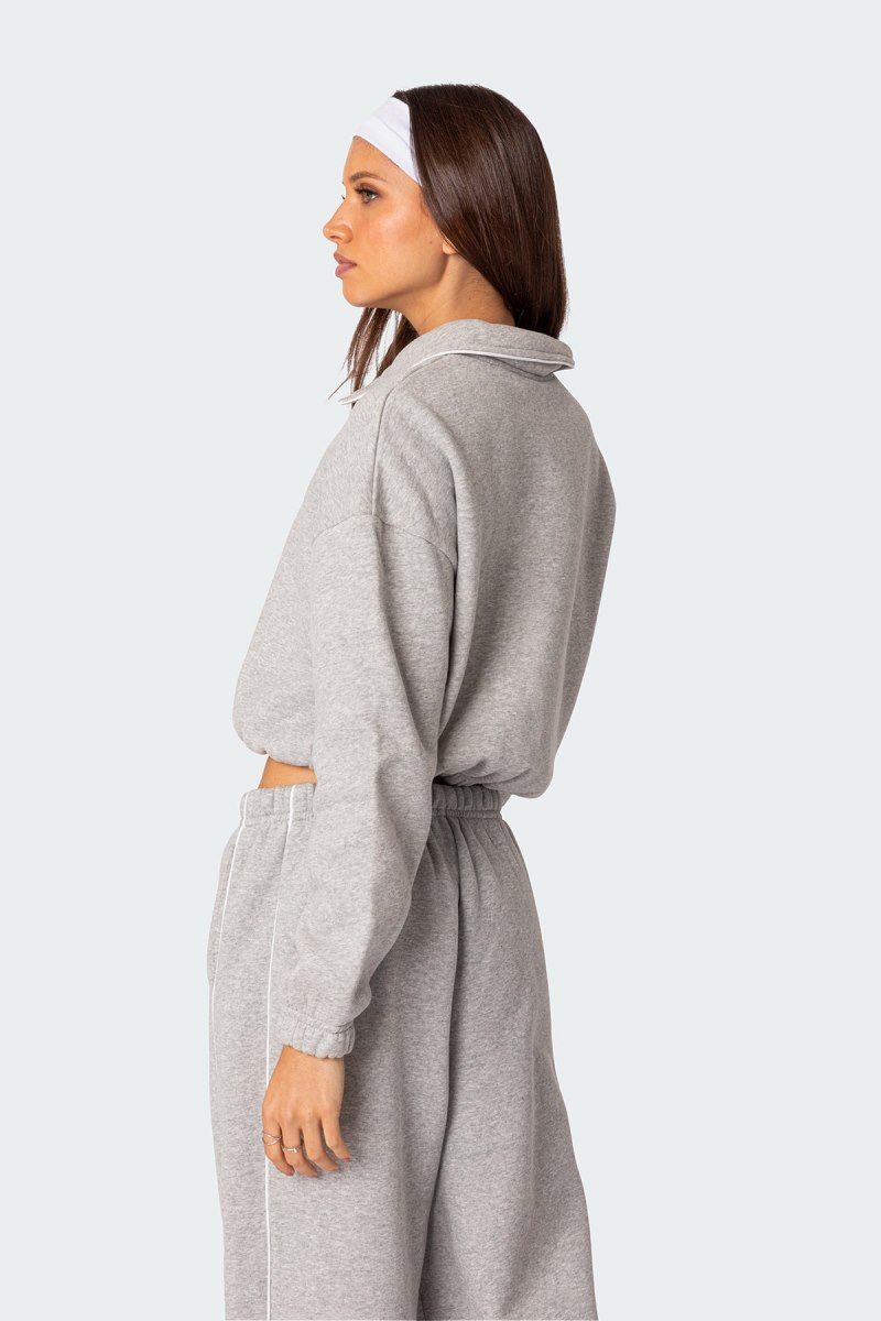 Edikted Autumn Oversized Sweatshirts Gray Melange | USA BP025742L0