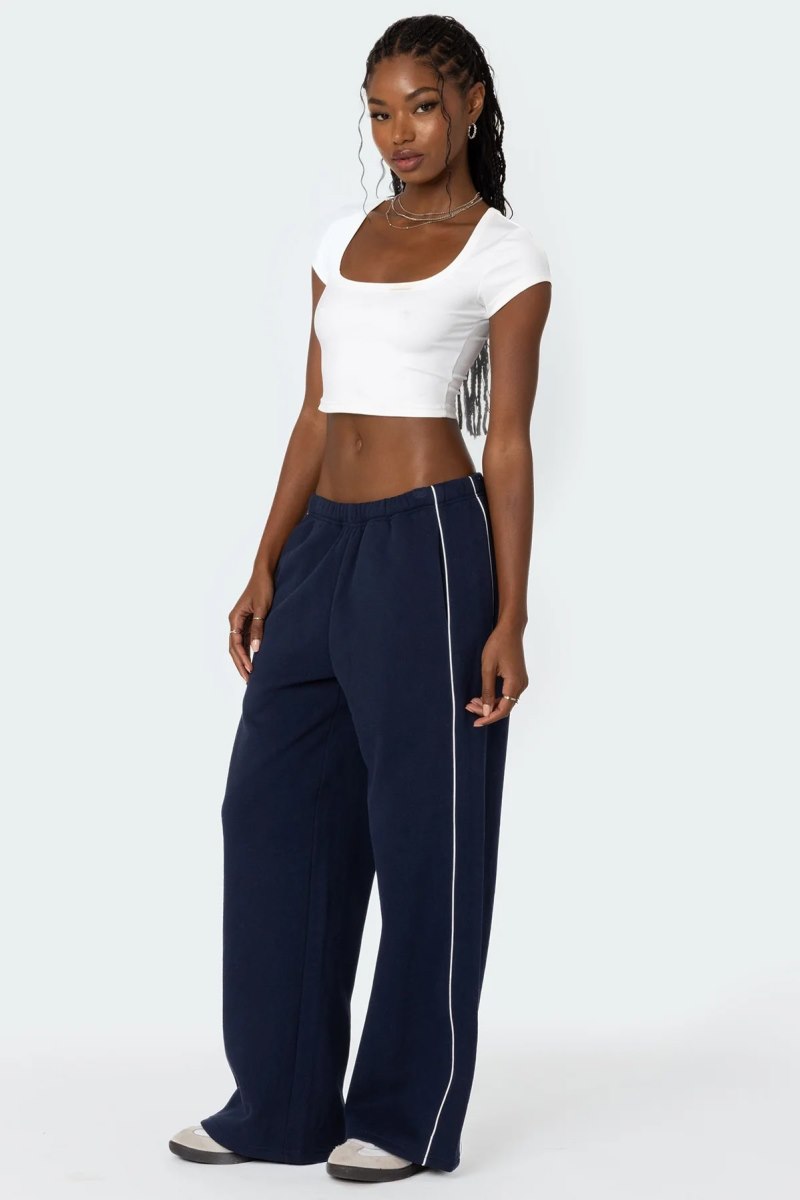 Edikted Autumn Sweatpants Pants Gray Melange | USA BH563746H2