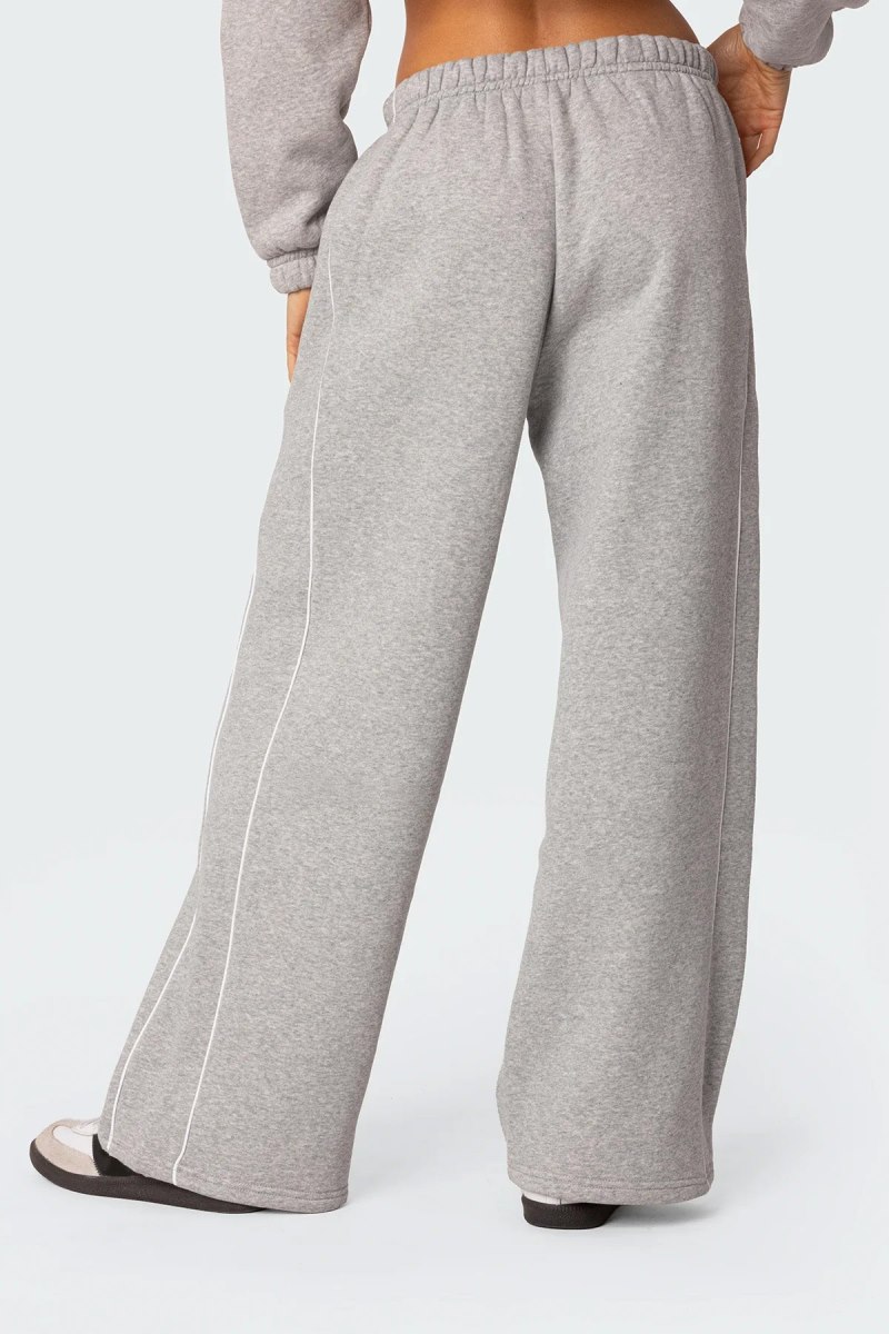 Edikted Autumn Sweatpants Pants Gray Melange | USA BS322822Z7