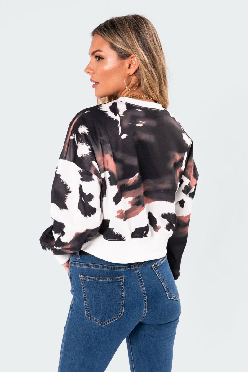 Edikted Bad Babe Neon Print Sweatshirts Mix | USA BT293039T4