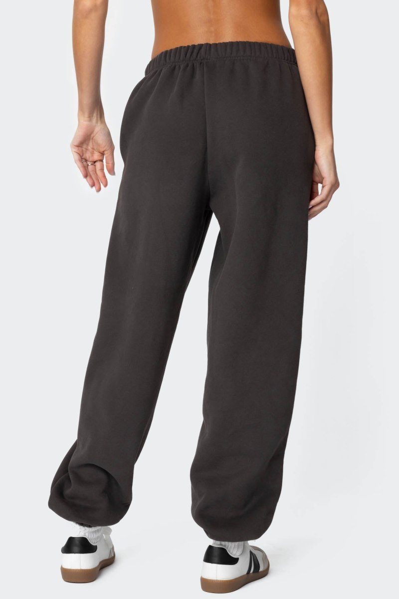 Edikted Barcelona Oversized Sweatpants Pants Dark Gray | USA EN433243T3