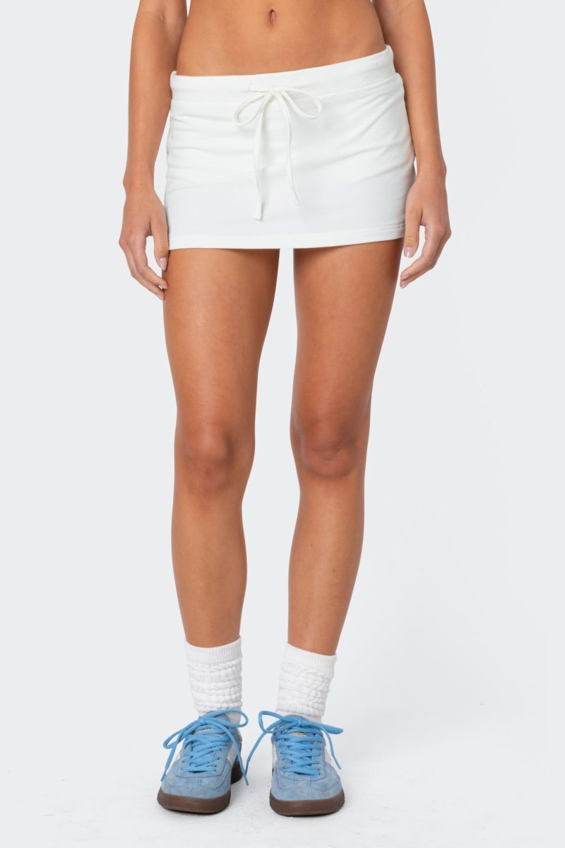 Edikted Bayside Slitted Micro Skorts Black | USA ZC084118P2
