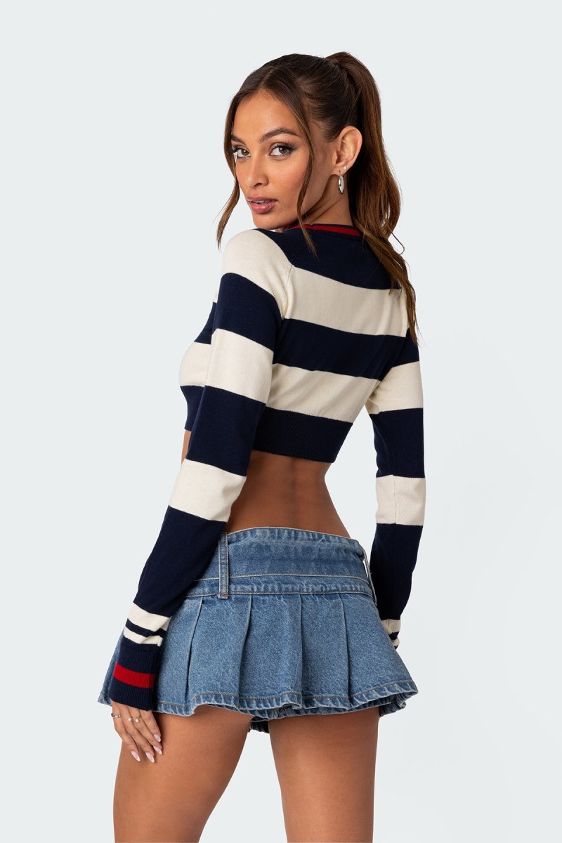 Edikted Berry Cropped Sweater Crop Tops Mix | USA NH269046S0