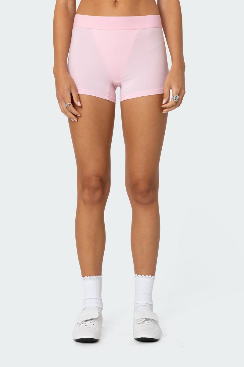 Edikted Bf Boxer Brief Shorts Pink | USA CA070167V6