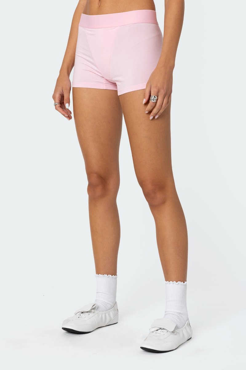 Edikted Bf Boxer Brief Shorts Pink | USA CA070167V6