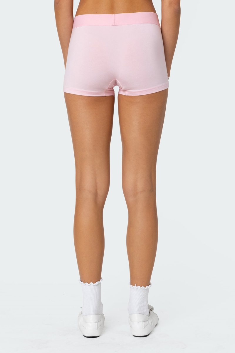 Edikted Bf Boxer Brief Shorts Pink | USA CA070167V6