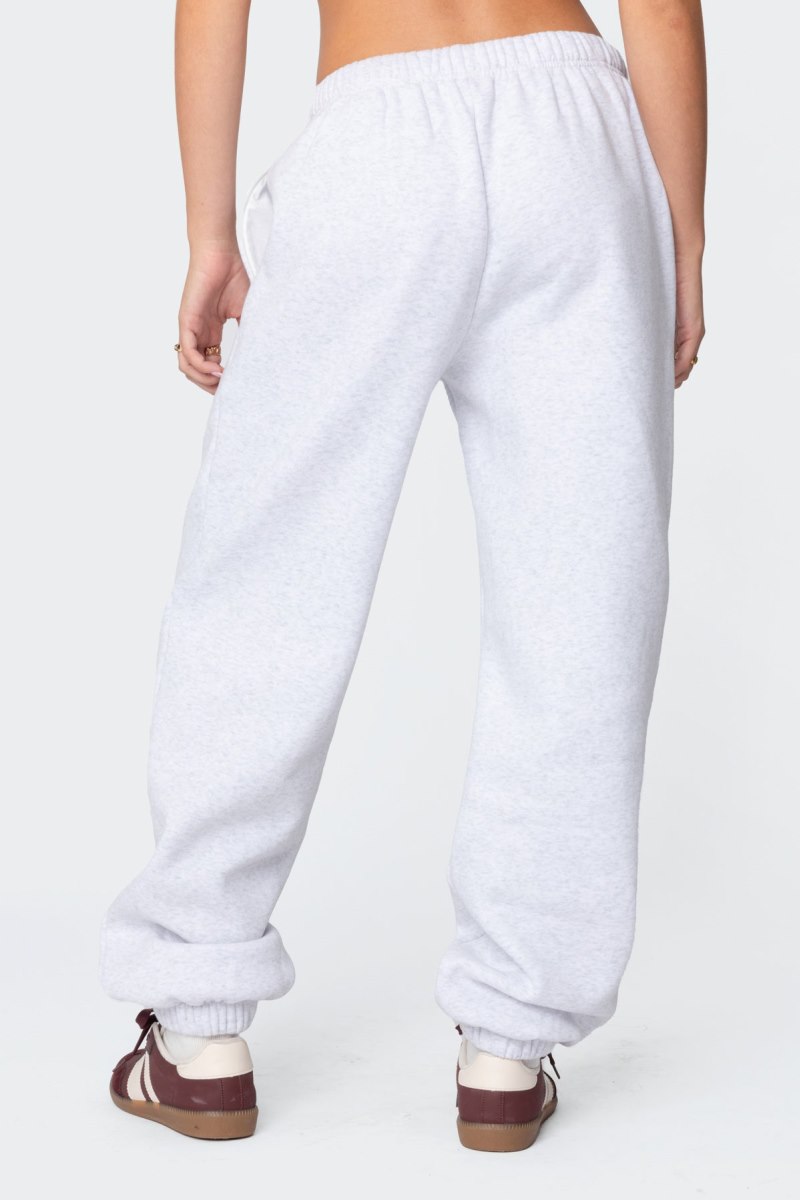 Edikted Billiard Oversized Sweatpants Pants Black | USA UM108630N7
