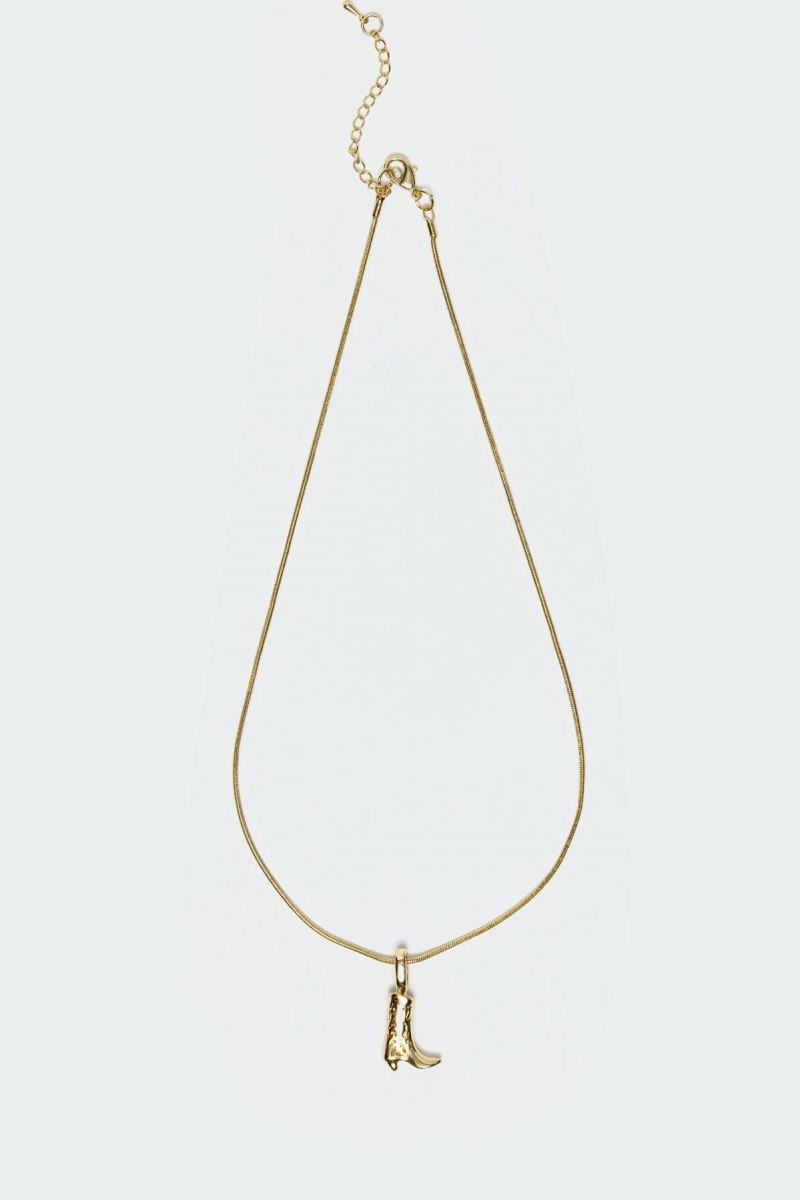 Edikted Boot Pendant Necklaces Gold | USA WQ605260L2