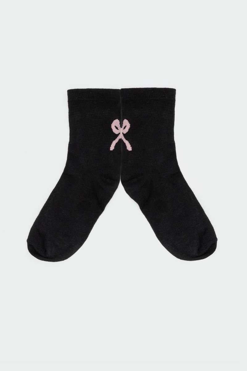 Edikted Bow Socks Black | USA MA995389P6