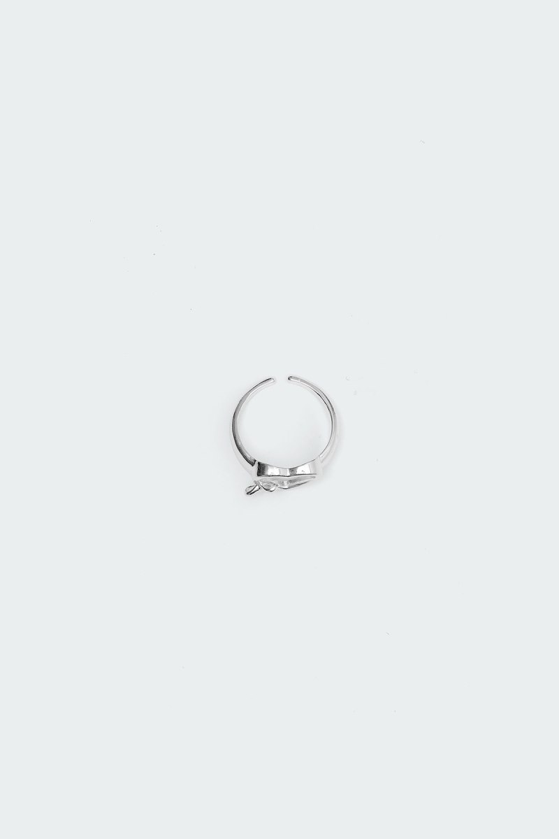 Edikted Bowed Heart Rings Silver | USA TZ146624V3