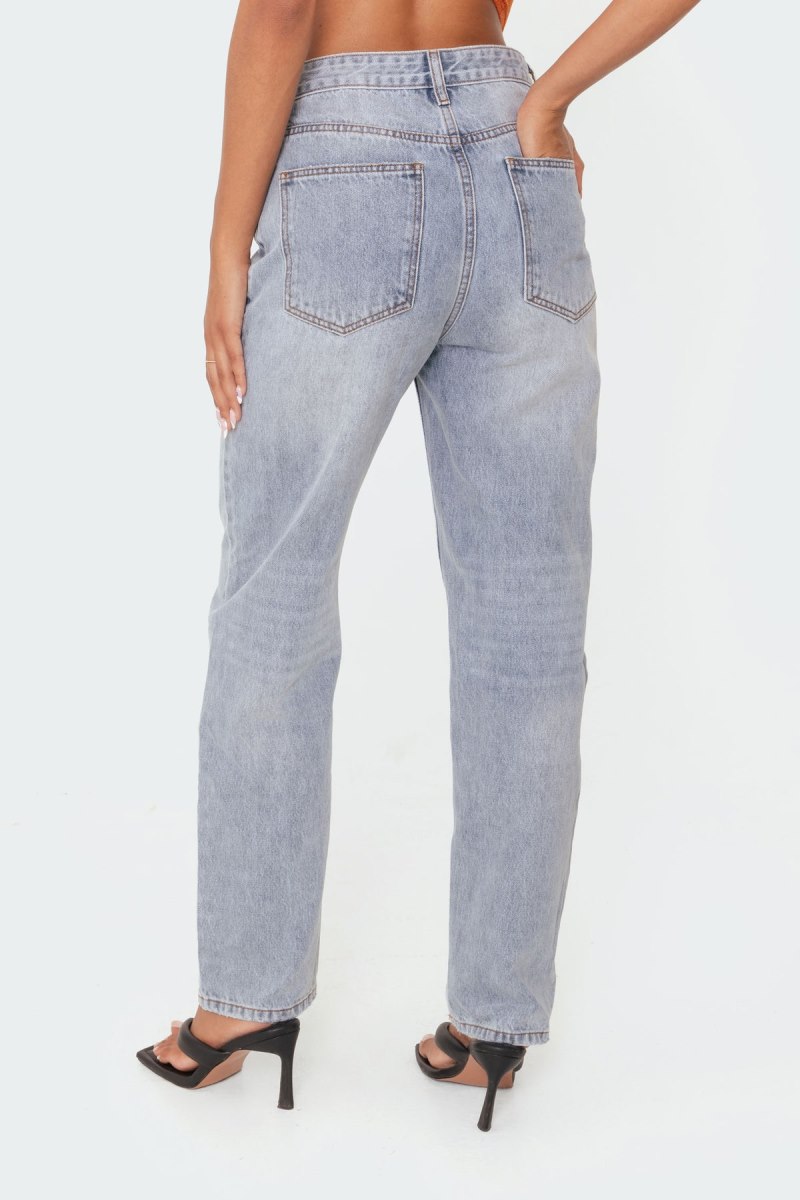 Edikted Boyfriend Jeans Blue | USA ZO962086B9