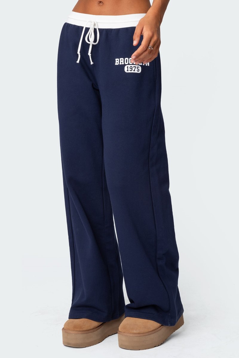 Edikted Brookie Sweatpants Navy | USA VS730583A7