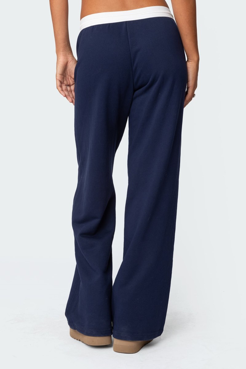 Edikted Brookie Sweatpants Pants Navy | USA KI353105C3