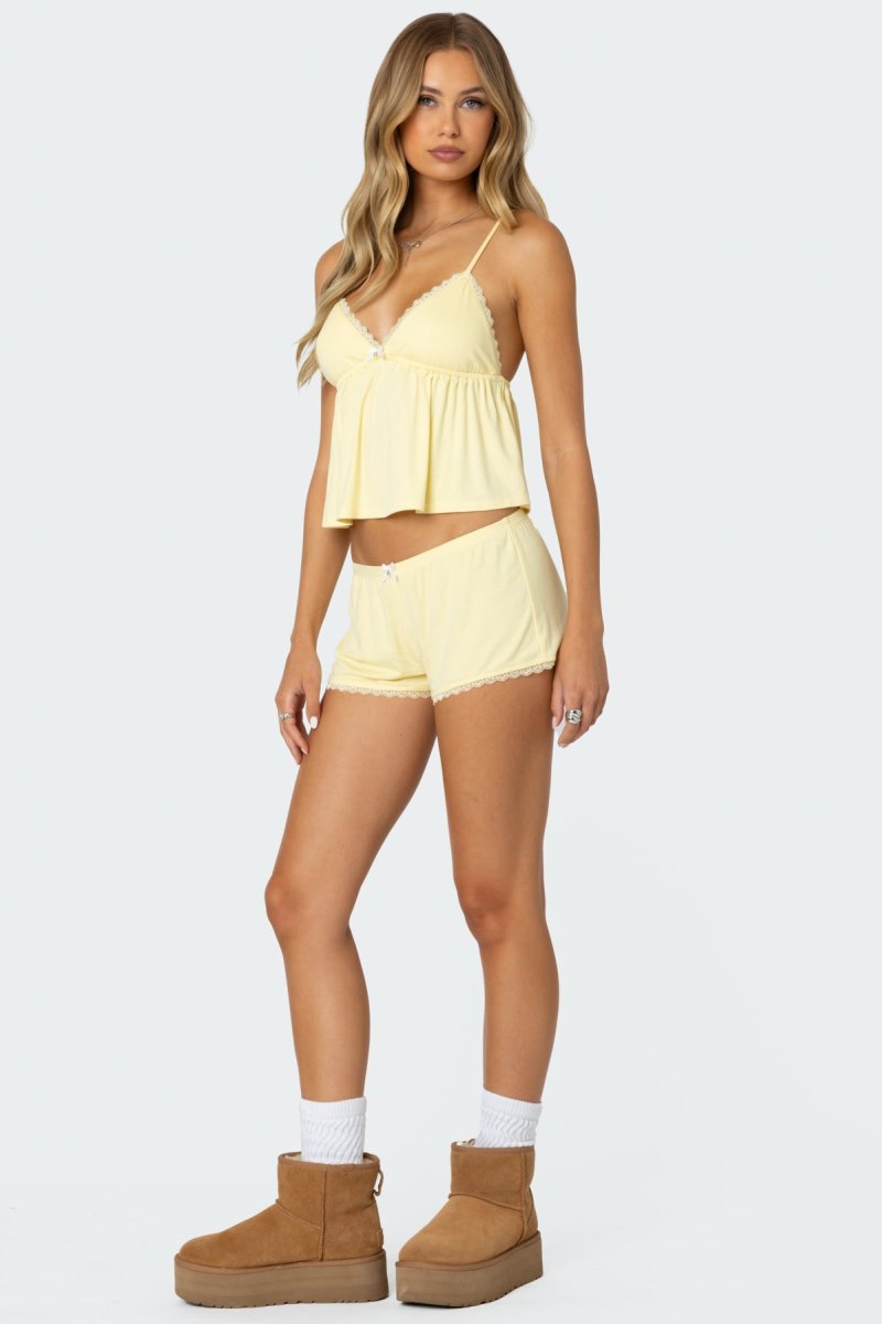 Edikted Buffy Babydoll Tank Top Light Blue | USA TY938323N7