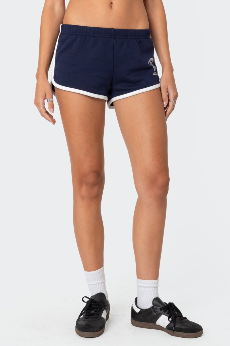 Edikted California Contrast Shorts Navy | USA OY919741B2
