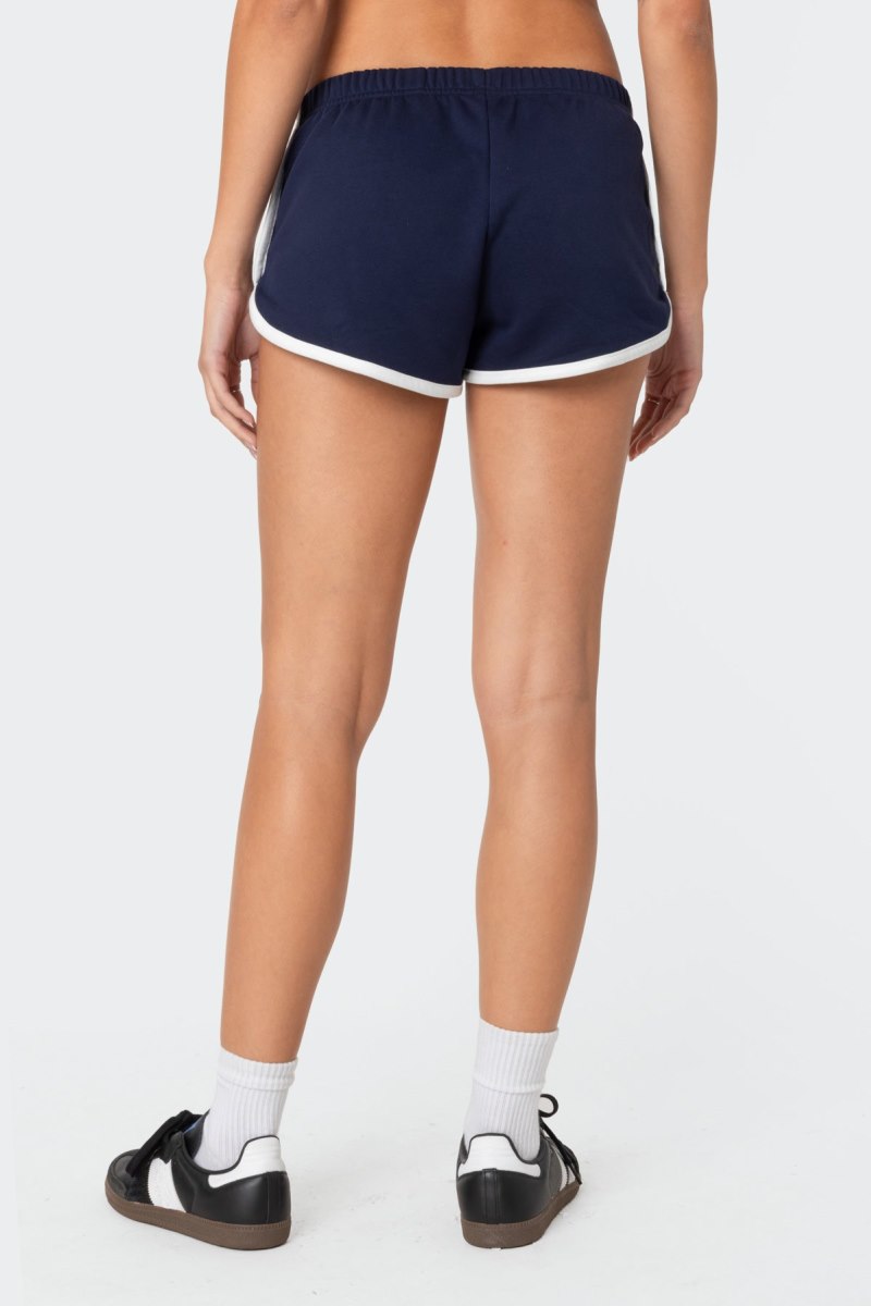 Edikted California Contrast Shorts Navy | USA OY919741B2