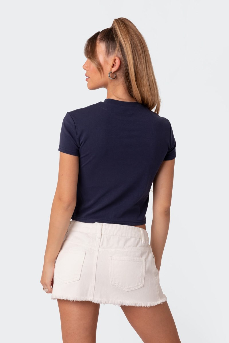 Edikted California T Shirt Graphic Tops Gray | USA II993869P3