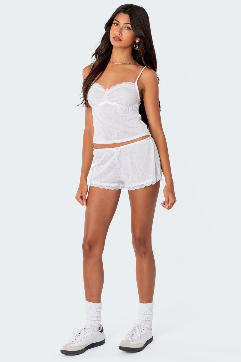 Edikted Carla Ruched Tank Top Black | USA QY644124B2