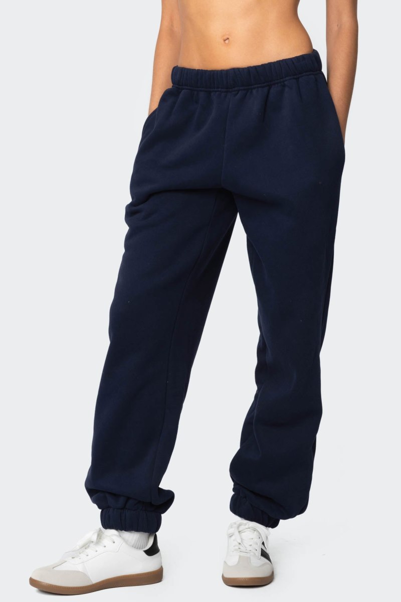 Edikted Clark Oversized Sweatpants Brown | USA XX604110Q5