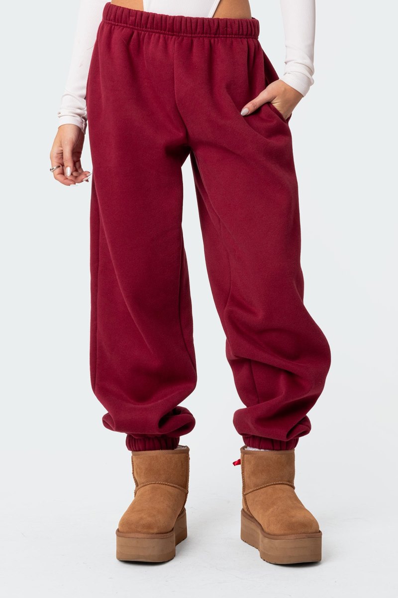 Edikted Clark Oversized Sweatpants Brown | USA WE385398T9