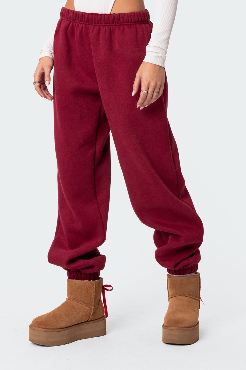 Edikted Clark Oversized Sweatpants Brown | USA WE385398T9