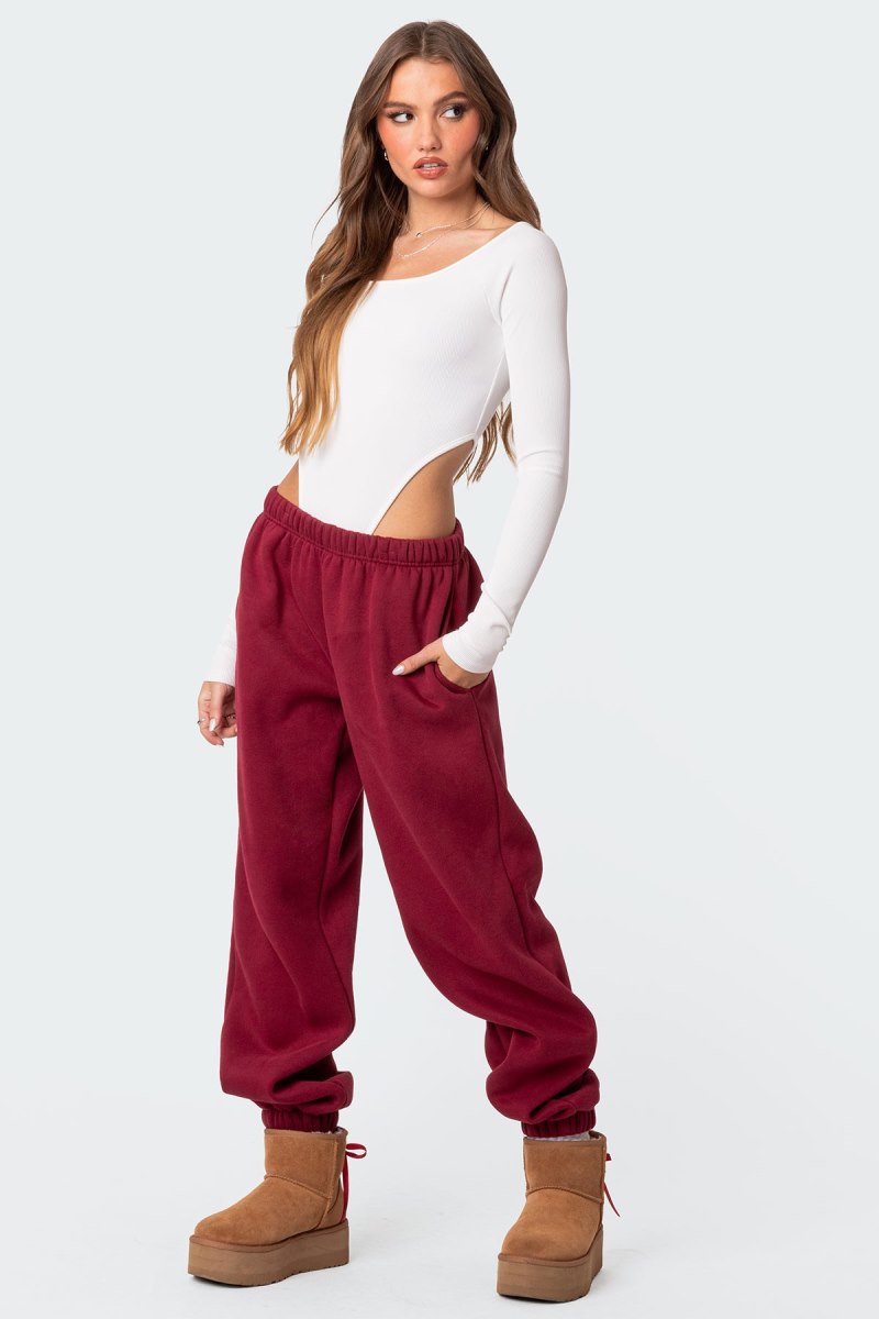 Edikted Clark Oversized Sweatpants Brown | USA WE385398T9